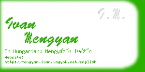 ivan mengyan business card